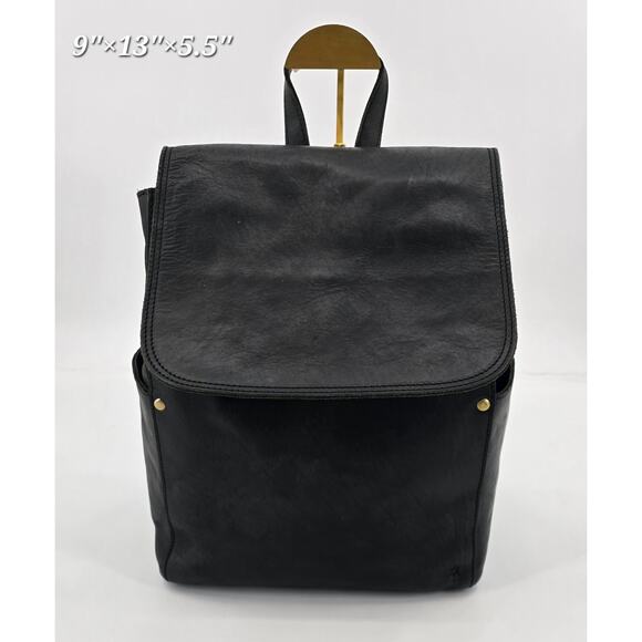 Elevate People Genuine Leather Backpack – Black - Picture 1 of 9